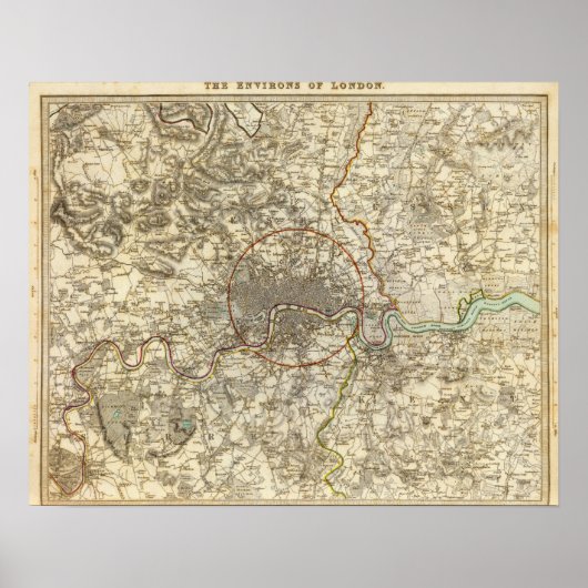 Londoner Umgebungen Poster (Vorne)