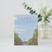 Londoner Union Jack Flaggen auf der Postkarte "Mal (Stehend Vorderseite)