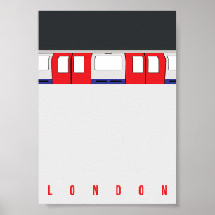 Londoner Verkehrsplakat Poster