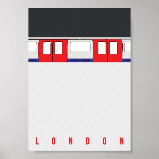Londoner Verkehrsplakat Poster (Vorne)