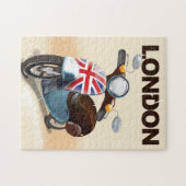 Londoner Vintag Scooter Gewerkschaft Jack Reisepla Puzzle (Horizontal)