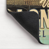 Londoner Vintage-Poster besuchen Mousepad (Ecke)