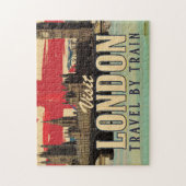 Londoner Vintage-Poster besuchen Puzzle (Vertikal)