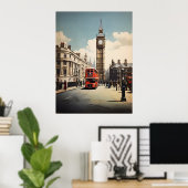 Londoner Vintage-Poster Poster (Heimbüro)