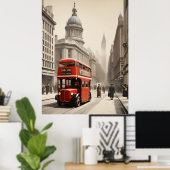 Londoner Vintage-Poster Poster (Heimbüro)