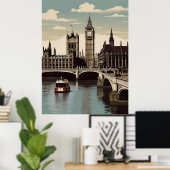 Londoner Vintage-Poster Poster (Heimbüro)