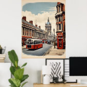Londoner Vintage-Poster Poster (Heimbüro)