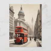 Londoner Vintage-Poster Postkarte (Vorderseite)