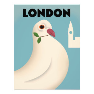 Londoner Vintages Reiseplakat. Fotodruck