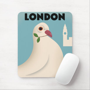 Londoner Vintages Reiseplakat. Mousepad