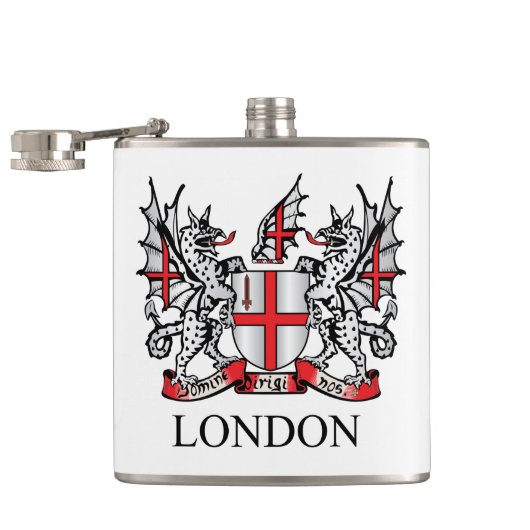 Londoner Wappen Flachmann (Geöffnet)