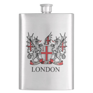 Londoner Wappen Flachmann