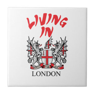 Londoner Wappen Fliese
