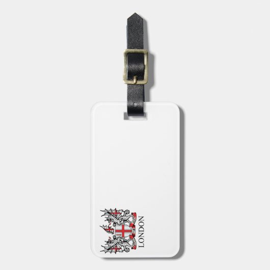 Londoner Wappen Gepäckanhänger (Vorderseite vertikal)
