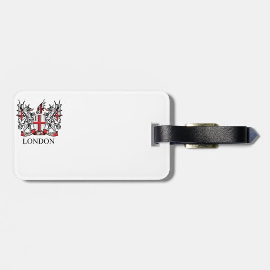 Londoner Wappen Gepäckanhänger (Rückseite horizontal)