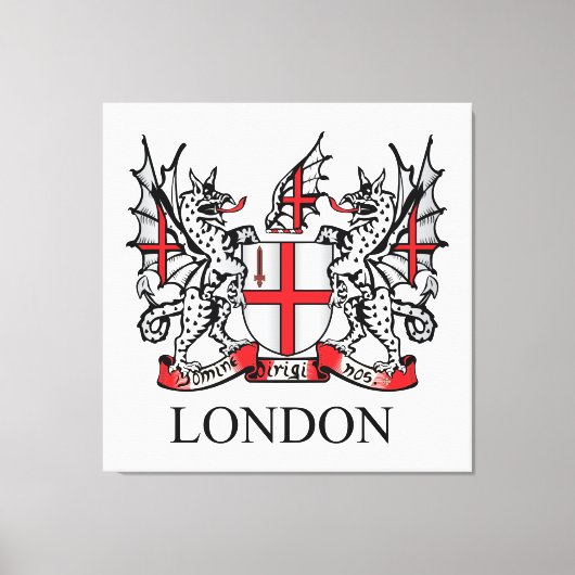 Londoner Wappen Leinwanddruck (Vorderseite)