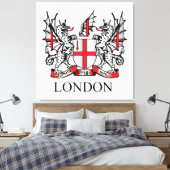 Londoner Wappen Leinwanddruck (Insitu (Schlafzimmer))