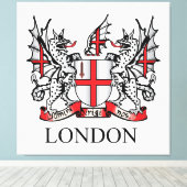 Londoner Wappen Leinwanddruck (Insitu (Holzboden))