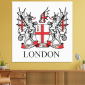 Londoner Wappen Leinwanddruck (Insitu (Wohnzimmer))