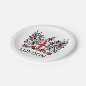 Londoner Wappen Pappteller (Schrägansicht)