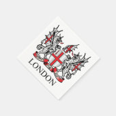 Londoner Wappen Serviette (Ecke)