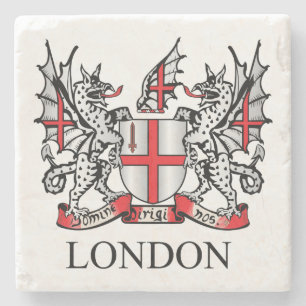 Londoner Wappen Steinuntersetzer