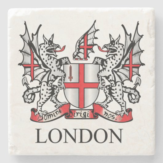 Londoner Wappen Steinuntersetzer (Vorderseite)