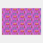 Londoner Weihnachtsgeschmack Geschenkpapier Set (Vorderseite 3)