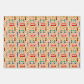 Londoner Weihnachtsgeschmack Geschenkpapier Set (Vorderseite 2)