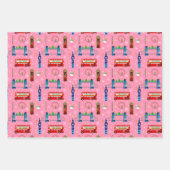 Londoner Weihnachtsgeschmack Geschenkpapier Set (Vorderseite)