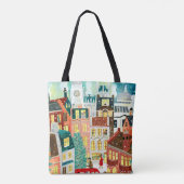 Londoner Weihnachtsstadt Tasche (Rückseite)