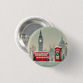 Londoner WeihnachtsWeihnachten | Big Ben & Festive Button (Vorne & Hinten)