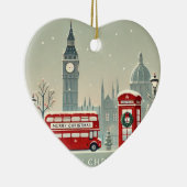 Londoner WeihnachtsWeihnachten | Big Ben & Festive Keramik Ornament (Rechts)