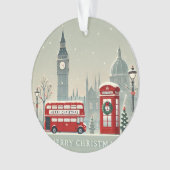 Londoner WeihnachtsWeihnachten | Big Ben & Festive Ornament (Vorderseite)