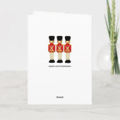 Londoner WeihnachtsWeihnachten Feiertagskarte (Rückseite)