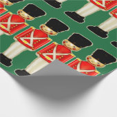 Londoner WeihnachtsWeihnachten Geschenkpapier (Ecke)