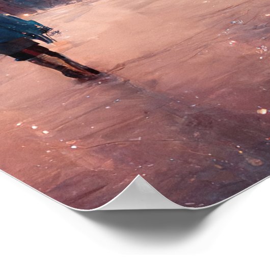 Londoner WeihnachtsWeihnachten Poster (Ecke)