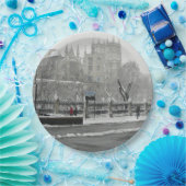 Londoner Westminster Abbey im Winter Pappteller (Party)