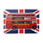 Londons berühmter Roter Bus Badematte (Vorderseite)