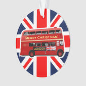 Londons berühmter roter Bus Ornament (Vorderseite)