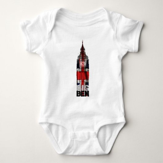Londons Big Ben Baby Strampler (Vorderseite)