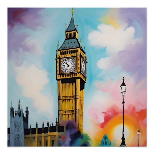 Londons Big Ben Poster (Vorderseite)