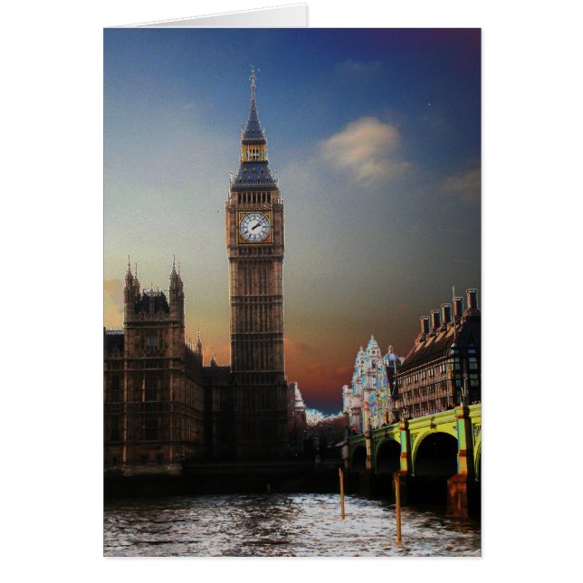 Londons Big Ben Solarised (Vorne)