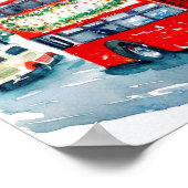 Londons Ikonische Doppeldecker-Busse, a) Poster (Ecke)