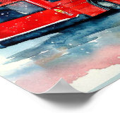 Londons Ikonische Doppeldecker-Busse, (B) Poster (Ecke)