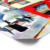 Londons Ikonische Doppeldecker-Busse, (H) Poster (Ecke)