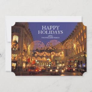 Londons Regent Street in Christmastime Feiertagskarte