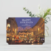 Londons Regent Street in Christmastime Feiertagskarte (Stehend Vorderseite)