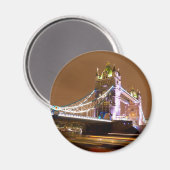 Londons Tower Bridge bei Nacht Magnet (Vorderseite/Rückseite)