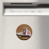 Londons Tower Bridge bei Nacht Magnet (In Situ (Geschirrspüler))